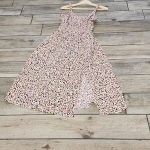 Floral Kids Dress - Pink and White